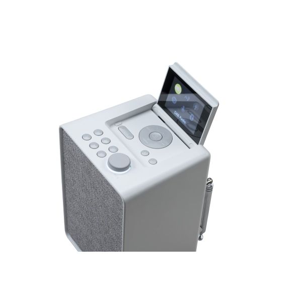 Pure Evoke Spot compact music system in Cotton White