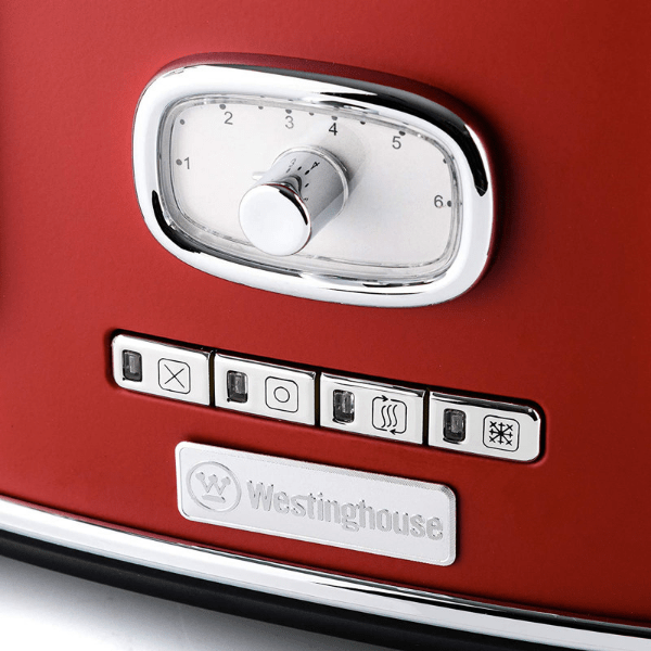 Westinghouse Retro series 4 slots toaster Red